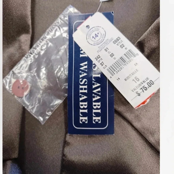 Addition Elle NET Long  Sleeve Metallic Top Size 16 - Picture 6 of 9